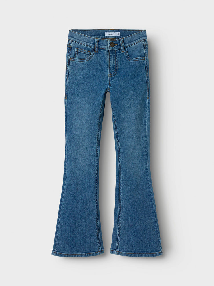 Εφηβικό παντελόνι τζιν medium blue NKFPOLLY BOOTCUT JEANS 8808-DT 13244344 | 13244344