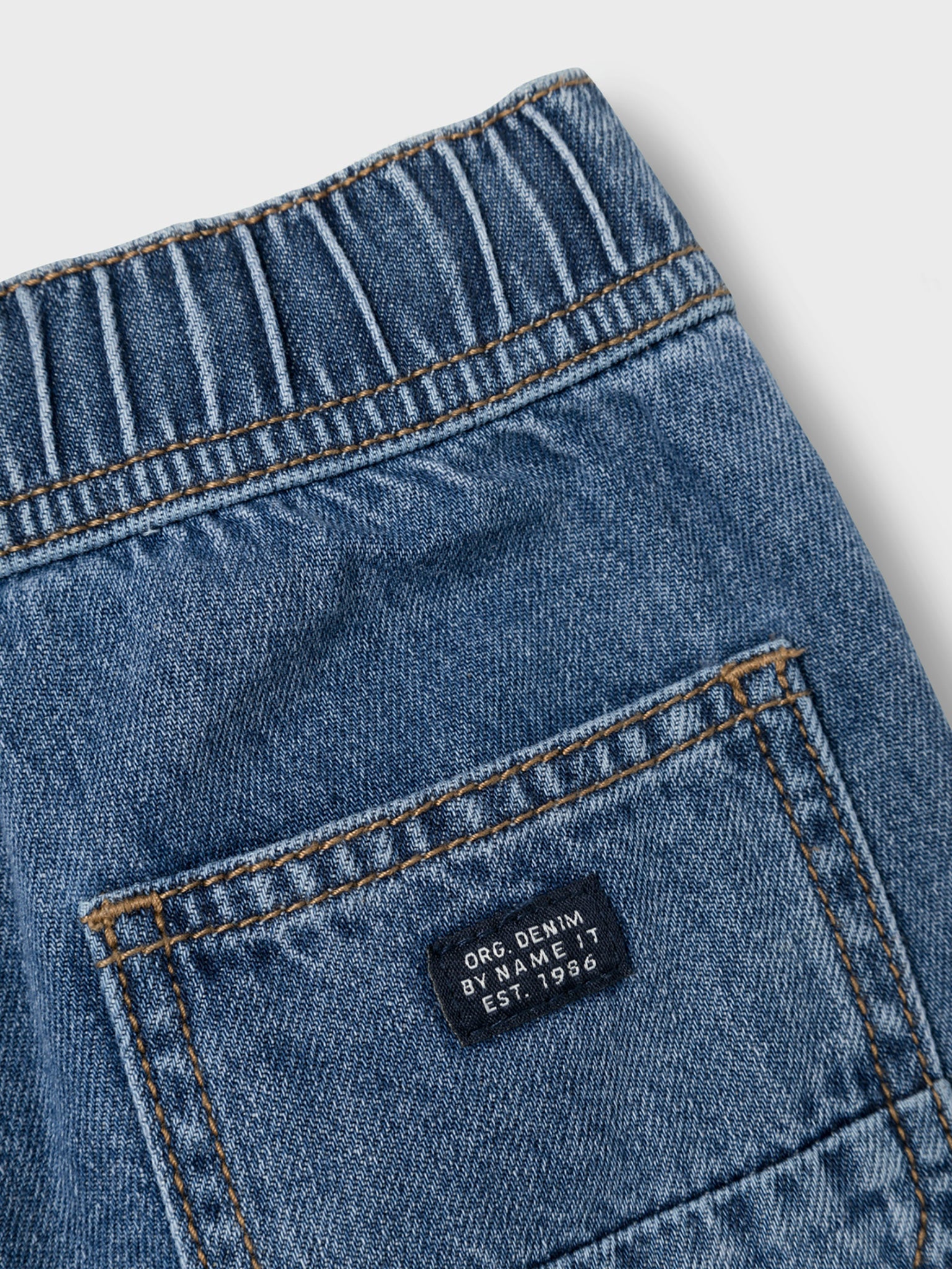 Παιδικό παντελόντι τζιν Dark Blue NMMRYAN JOG JEANS 9900-BY NOOS 13230818 | 13230818