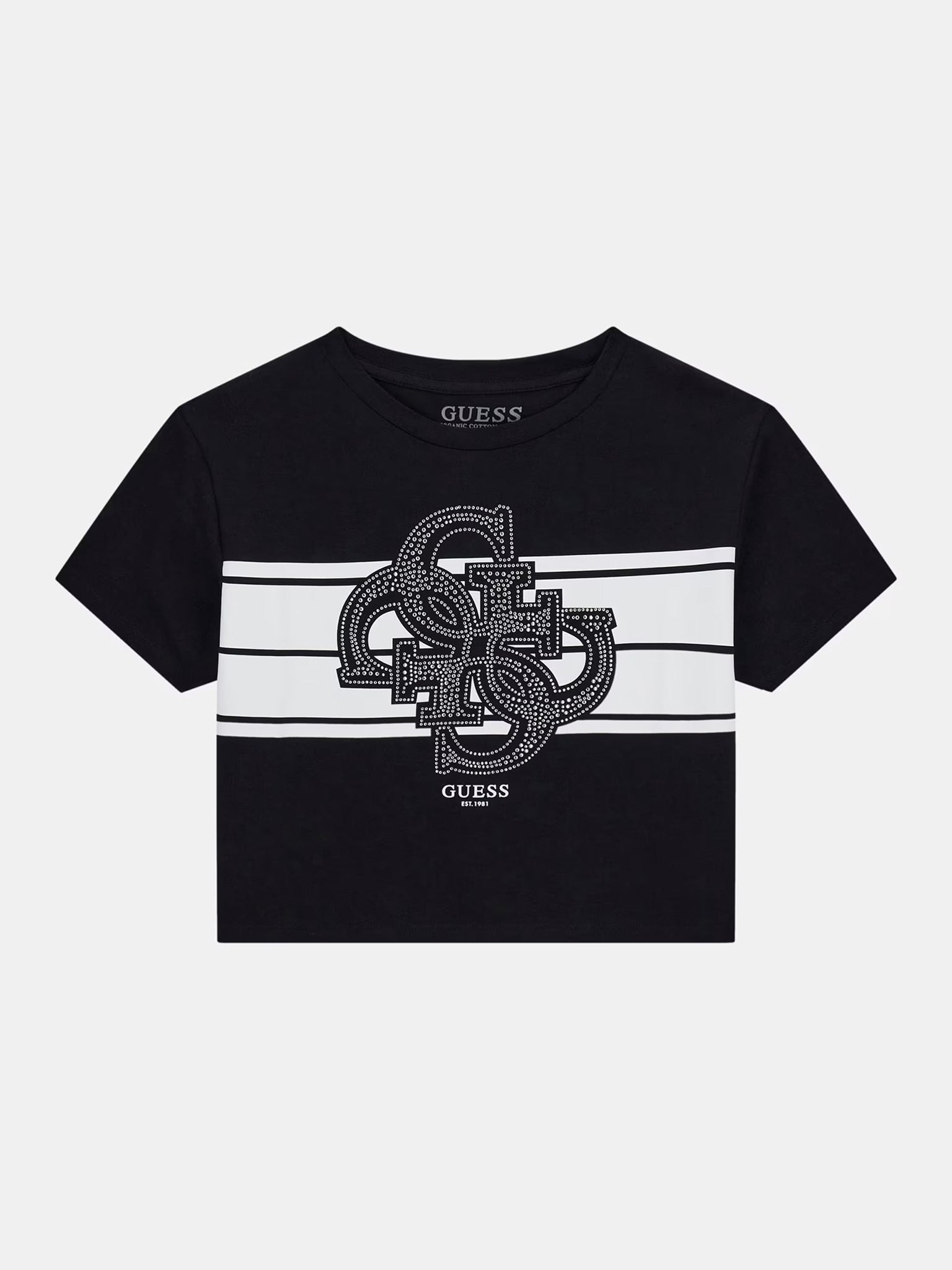 Εφηβική μπλούζα midi ss t-shirt J5YI09K6YW4JBLK | J5YI09K6YW4JBLK