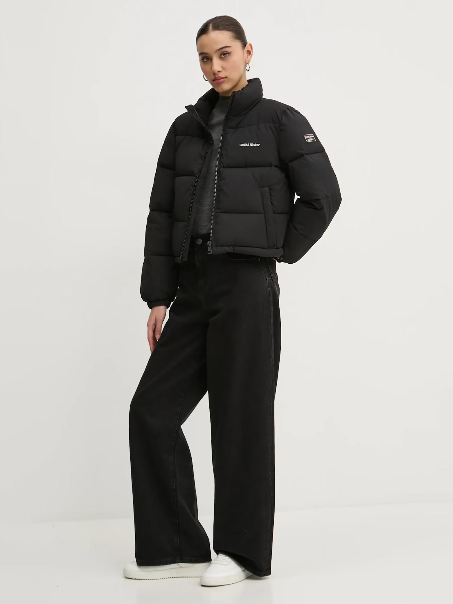 Γυναικείο μπουφάν puffer cropped W4BL20WGII2JBLK | W4BL20WGII2JBLK
