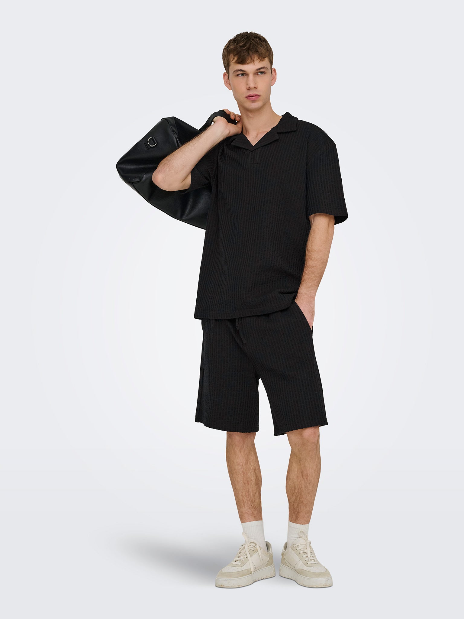 Ανδρική βερμούδα ONSAUSTIN WIDE SEERSUCKER S SHORTS 22038192 | 22038192