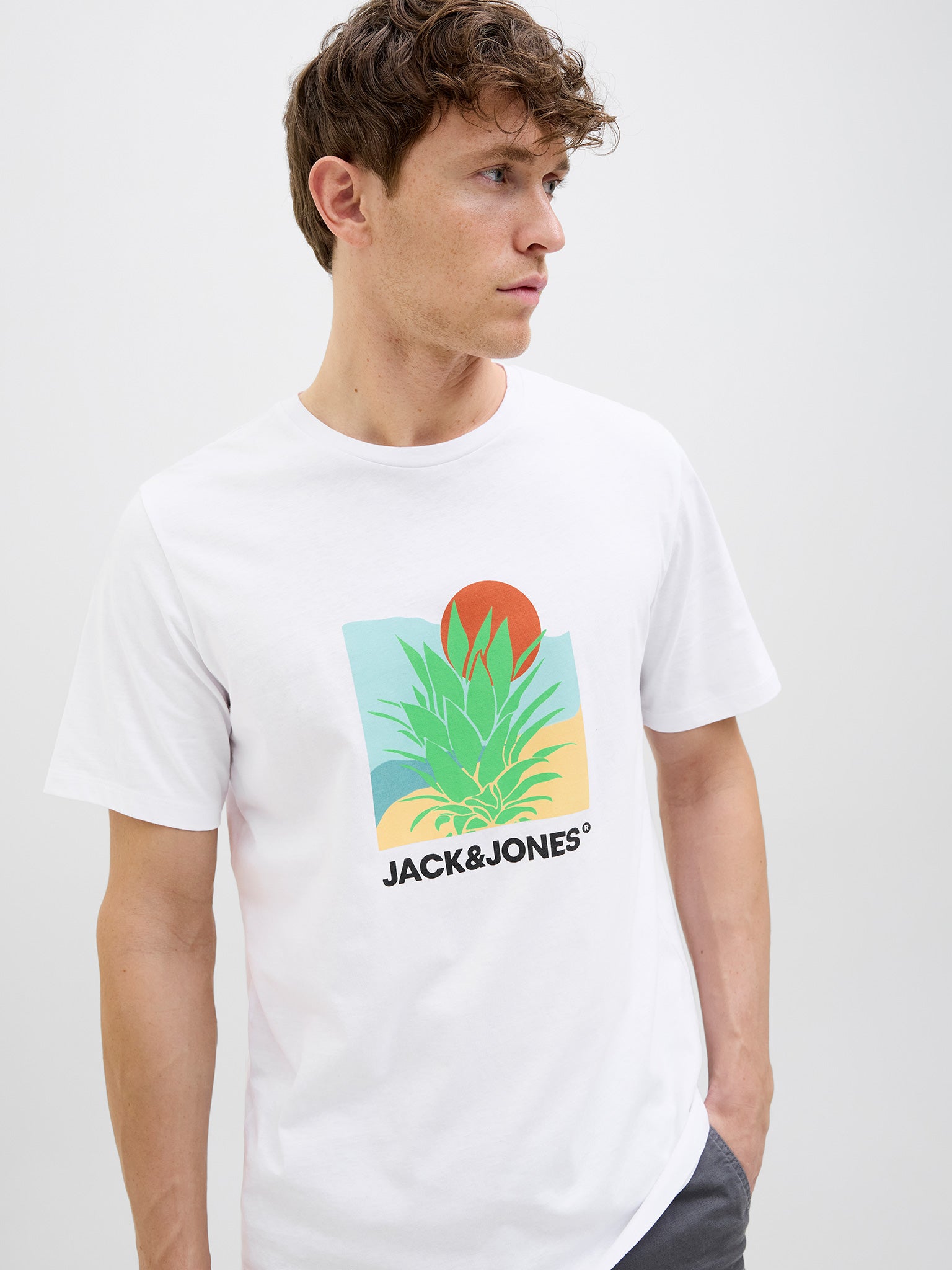 Ανδρικό t-shirt JJBARBADOS TEE SS CREW NECK 12269416 | 12269416
