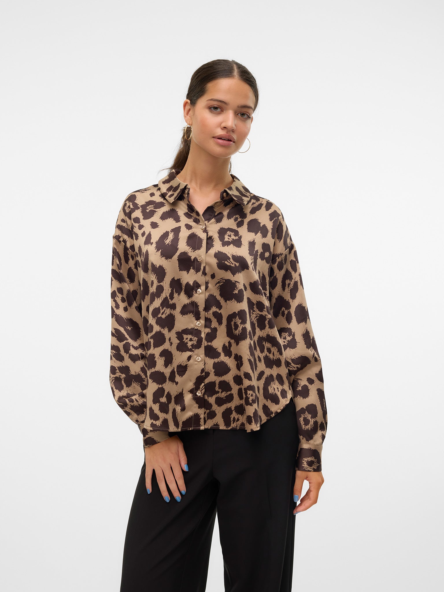 Γυναικείο πουκάμισο animal VMMERLE LS LOOSE SHIRT WVN 10316597 | 10316597