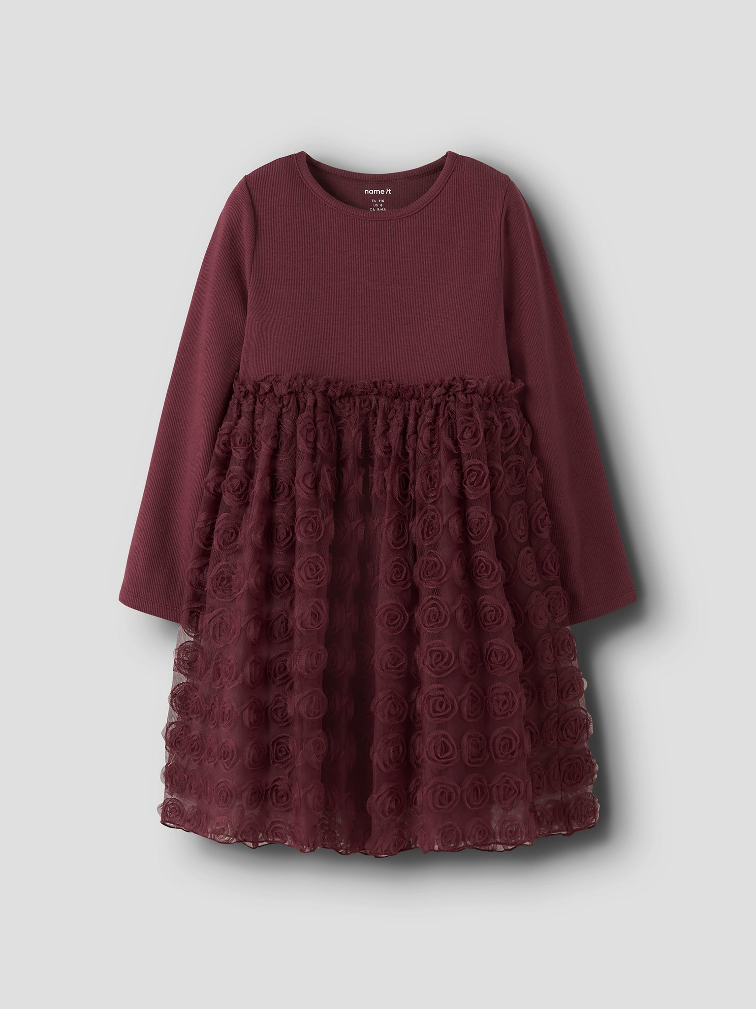 Παιδικό φόρεμα ριπ-τούλινο NMFSYKIA TULLE LS DRESS 13250478 | 13250478