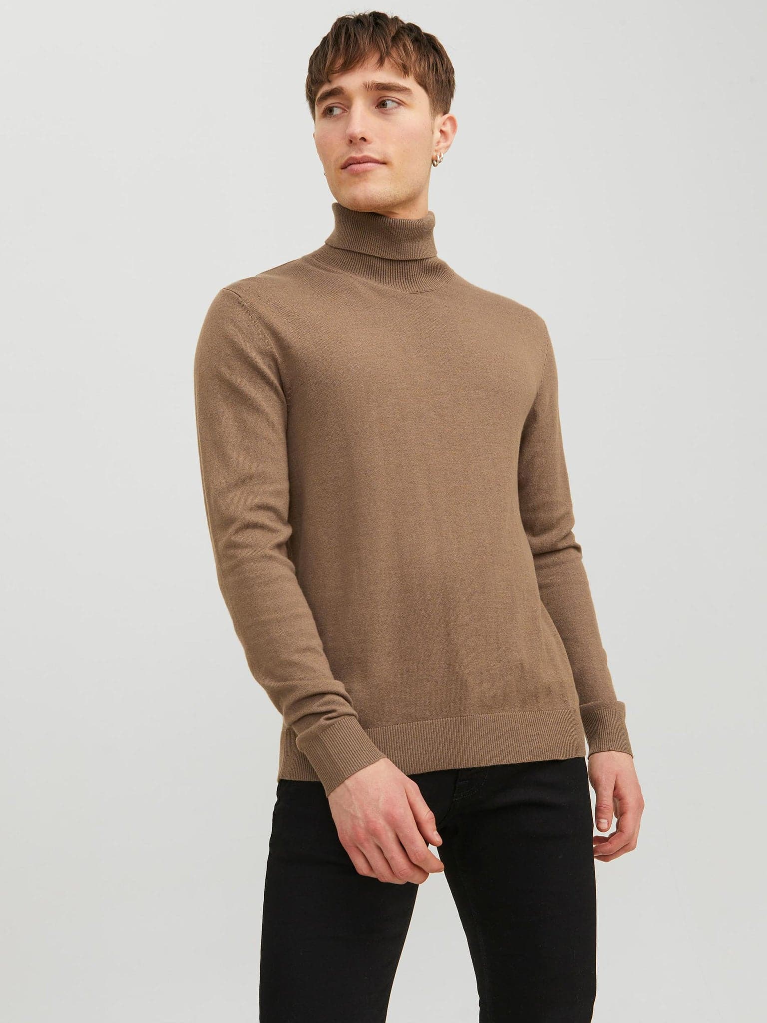 Ανδρική μπλούζα ζιβάγκο JJEEMIL KNIT ROLL NECK NOOS 12157417 | 12157417