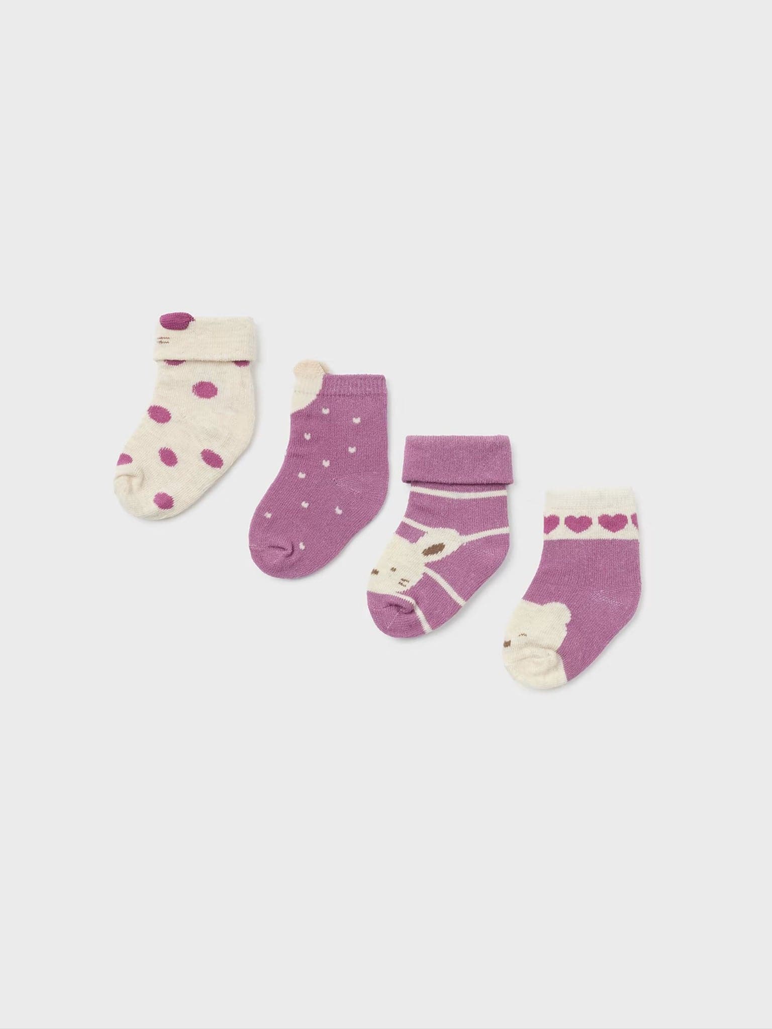 Βρεφικό σετ κάλτσες 4 τεμ  από οργανικό βαμβάκι 13-09658-080 | 13-09658-080