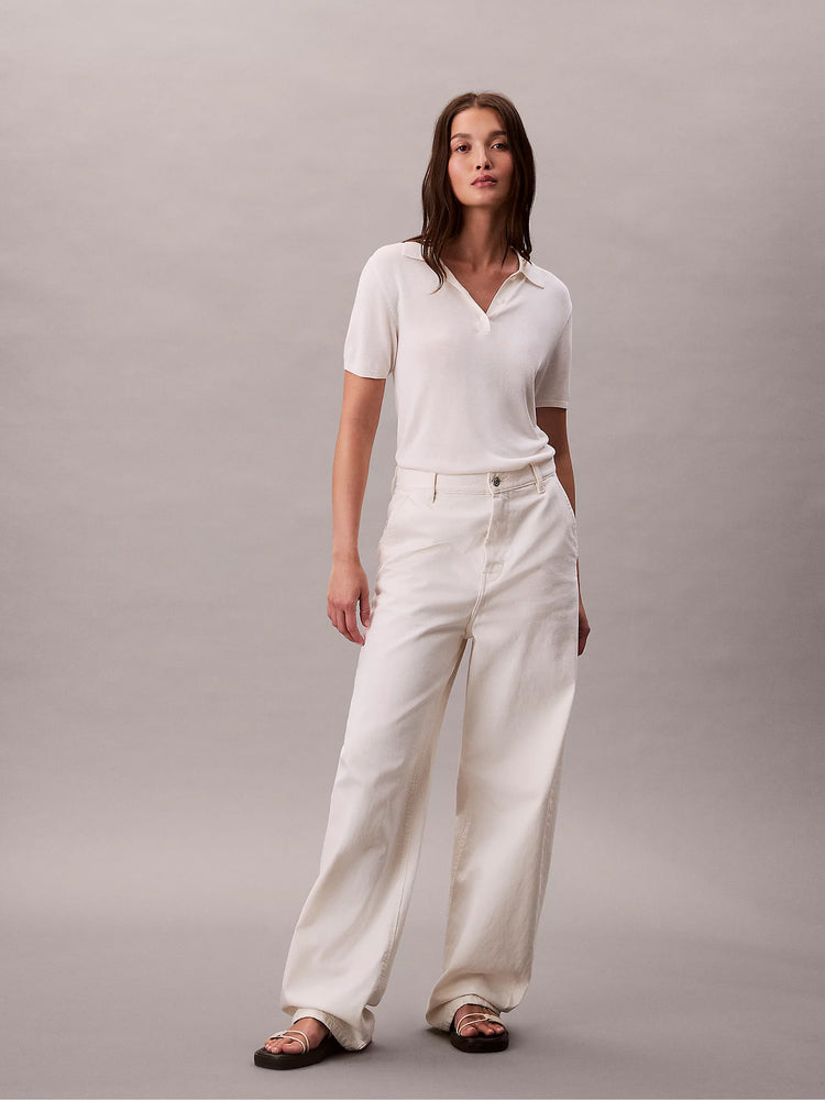 Γυναικείο παντελόνι τζιν TROUSER BARREL ECRU LV047C795GYN0 | LV047C795GYN0