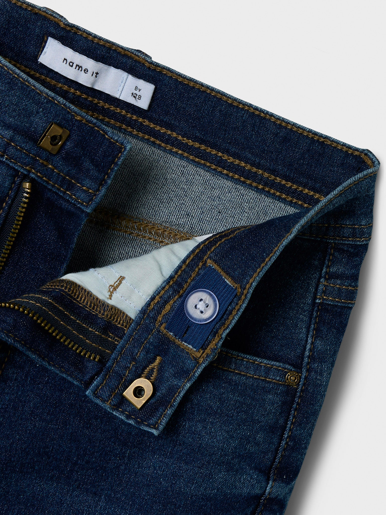 Εφηβικό παντελόνι τζιν dark blue NKMRYAN STRAIGHT JEANS 8808-DT TB 13244339 | 13244339