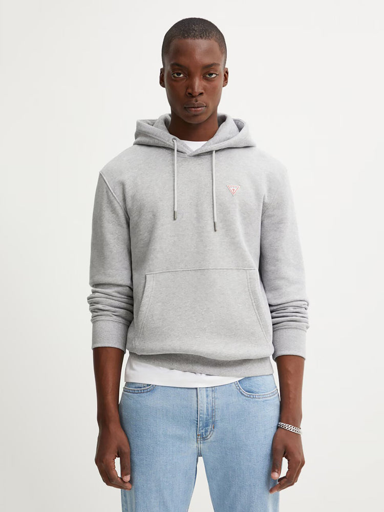 Ανδρική μπλούζα φούτερ μελανζέ hood slim mini logo M4YQ22K9V31H90Z | M4YQ22K9V31H90Z