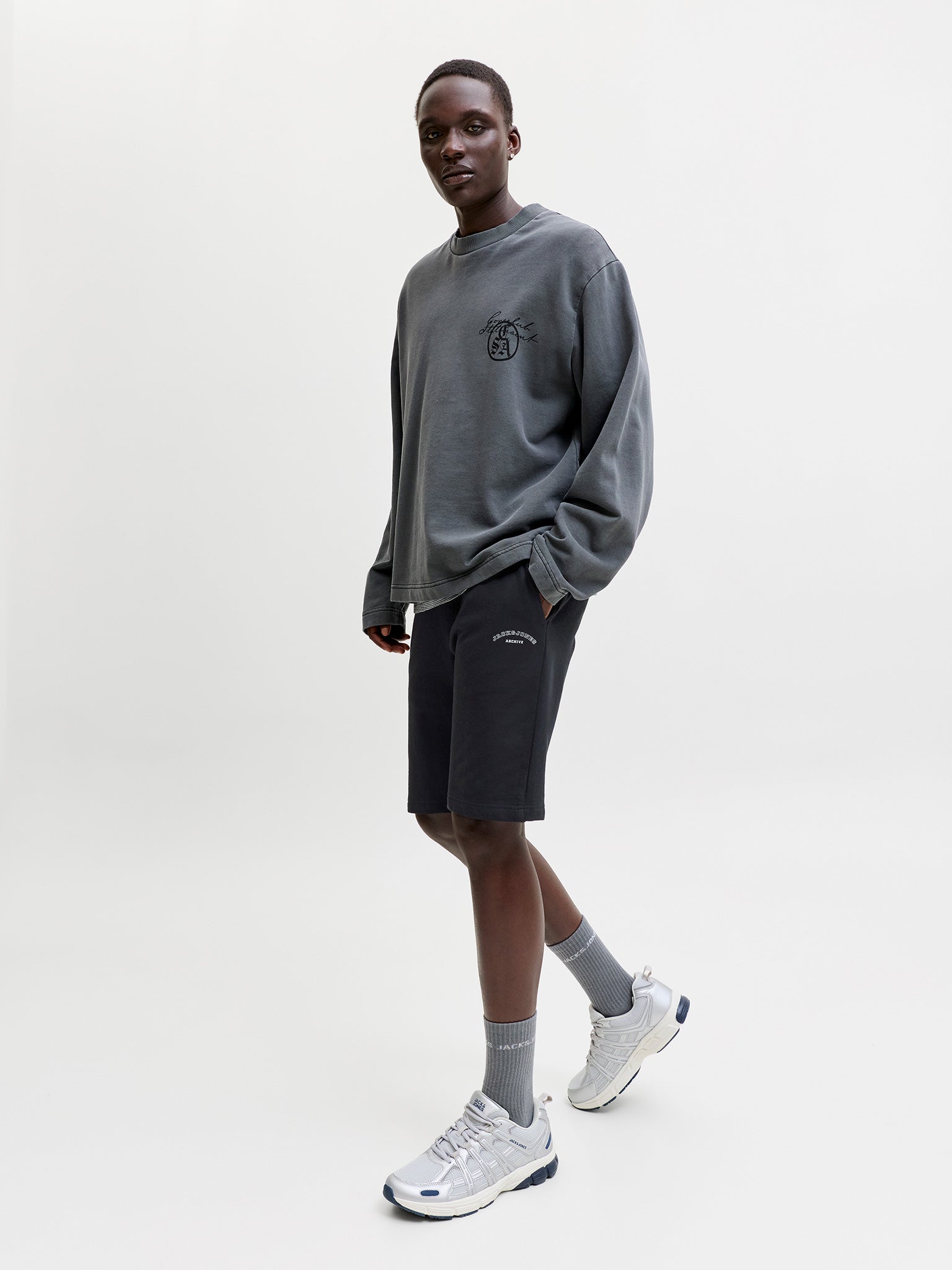 Ανδρική βερμούδα φούτερ | 12289726