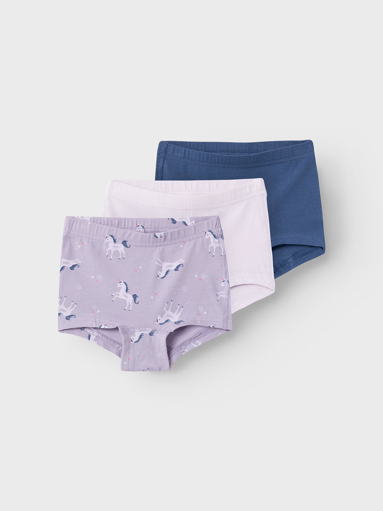 Παιδικά σετ μποξεράκια 3 τεμ NMFTIGHTS 3P LAVENDER AURA UNICORN NOOS 13221108 | 13221108