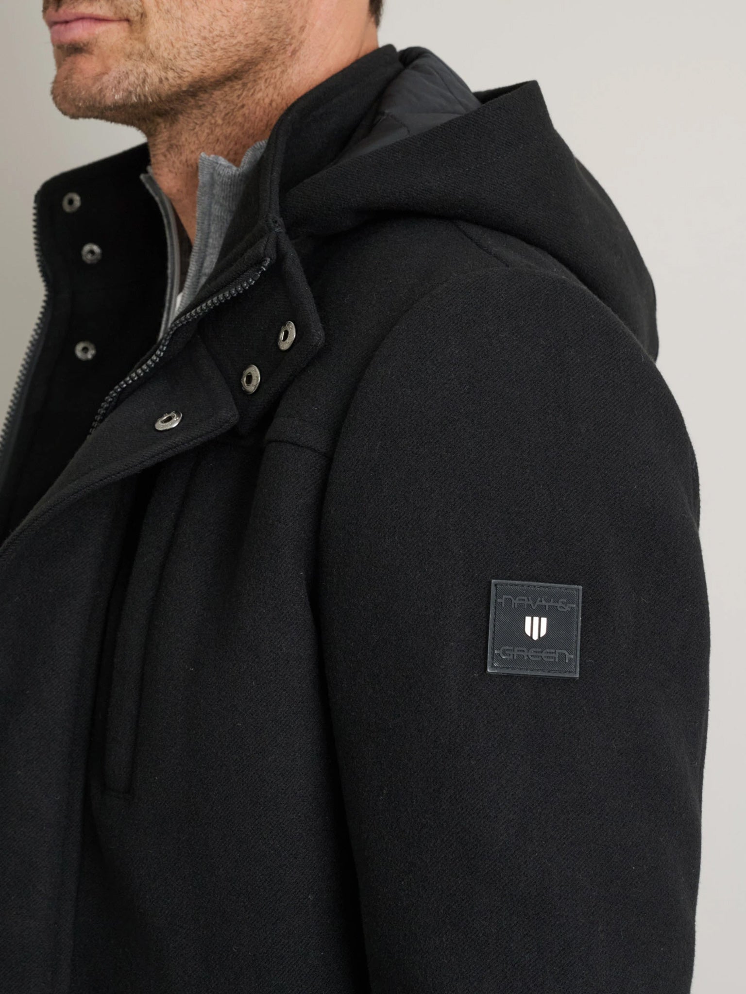 Ανδρικό παλτό με κουκούλα | 24SC.2182/CH