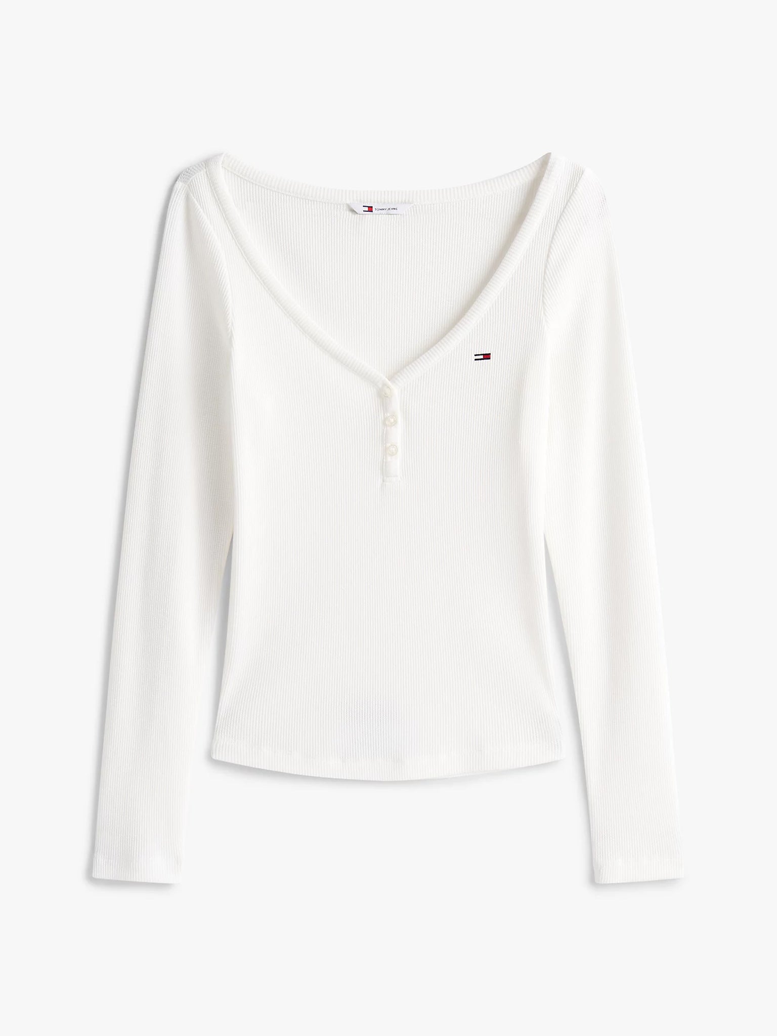 Γυναικεία μπλούζα TJW SLIM HENLEY WAFFLE LS DW0DW20903YBL | DW0DW20903YBL