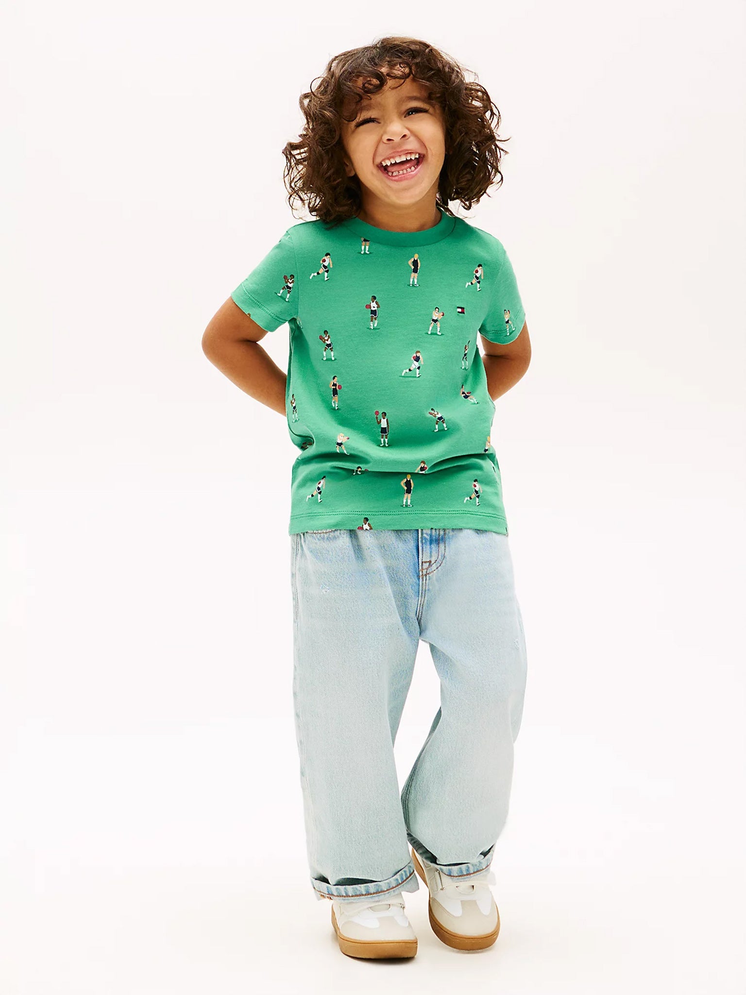 Παιδική μπλούζα σταμπωτή LB ALL OVER PRINT T-SHIRT SS KB0KB10387L5Y | KB0KB10387L5Y
