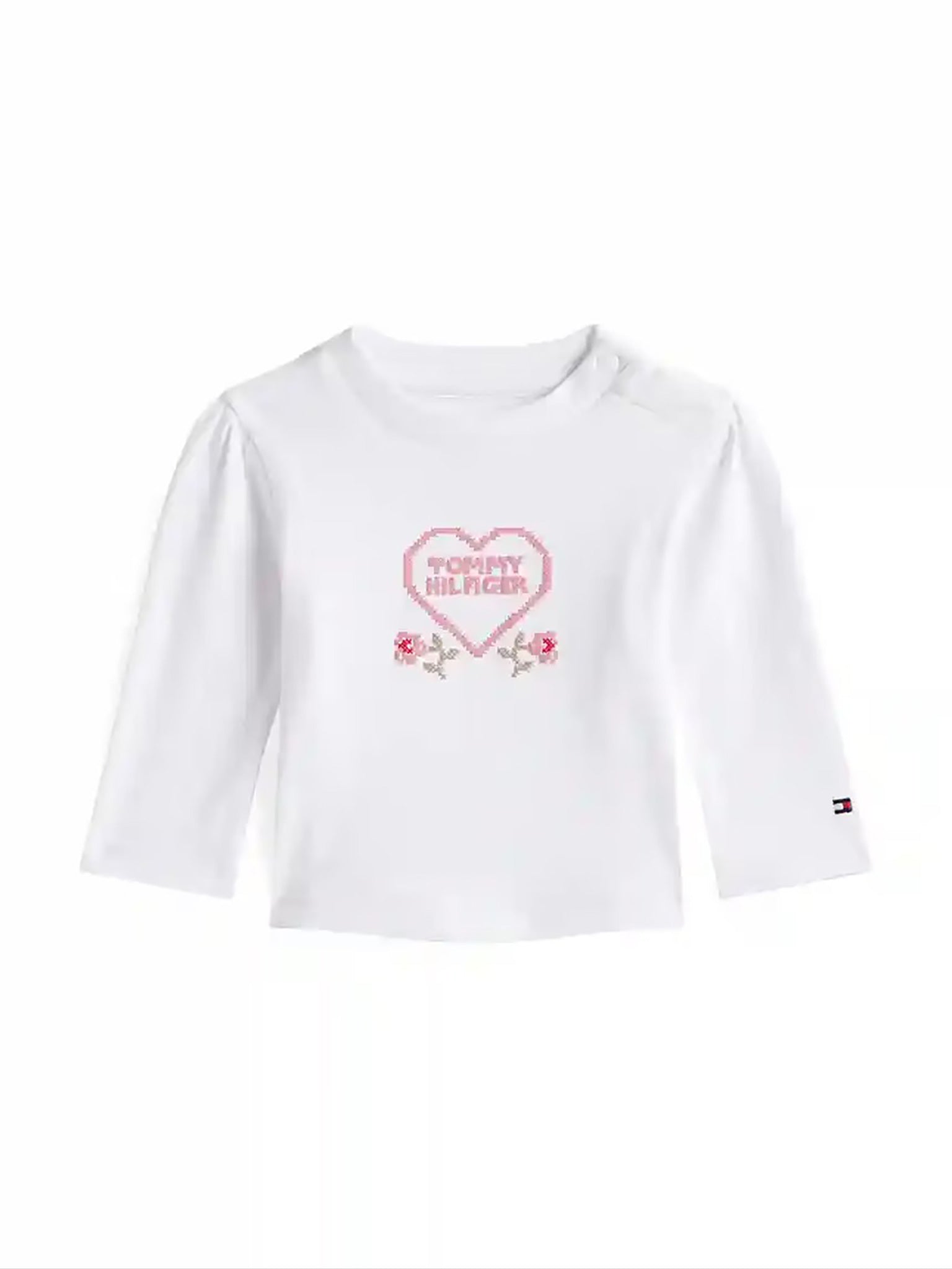 Βρεφική μπλούζα μακό HEART GRAPHIC TEE LS KN0KN02057YBR | KN0KN02057YBR