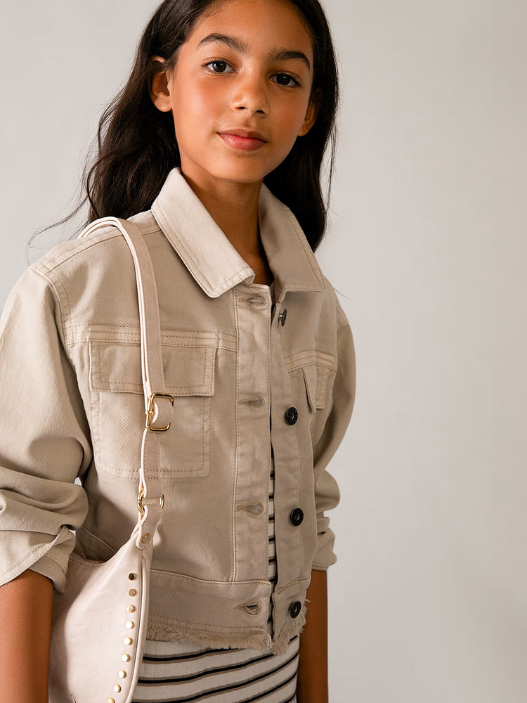 Εφηβικό τζάκετ τζιν | 26-06407-095