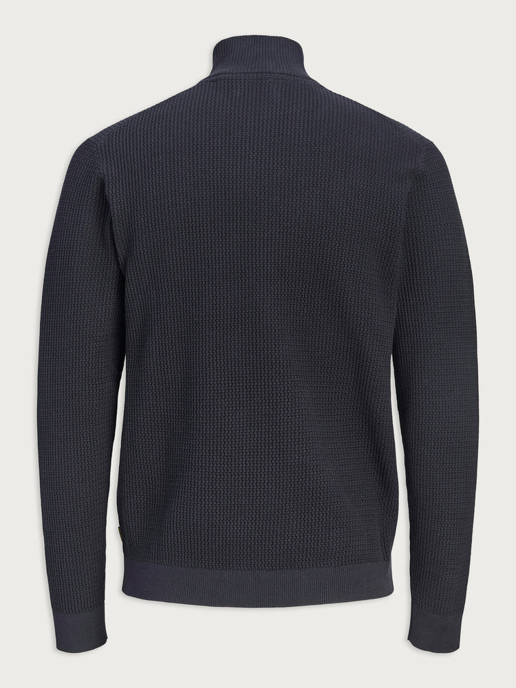 Ανδρική μπλούζα πλεκτή JPRBLUSTANLEY KNIT HALF ZIP 12305683  | 12305683
