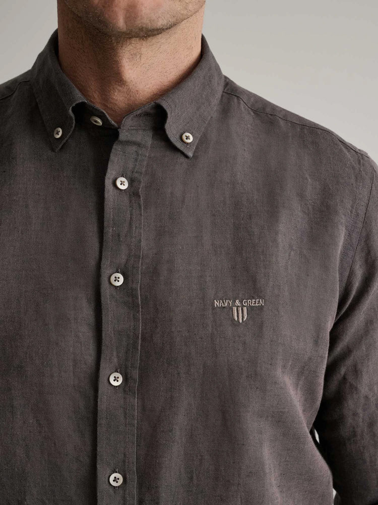 Ανδρικό πουκάμισο espresso | 24NG.GE217/1B