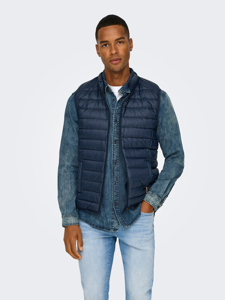 Ανδρικό γιλέκο ONSGAVIN LIFE LIGHT QUILTED ZIP VEST OTW 22035563 | 22035563