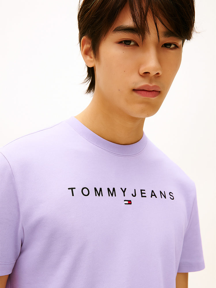 Ανδρικό t-shirt TJM REG LINEAR LOGO TEE EXT DM0DM20744W0E | DM0DM20744W0E