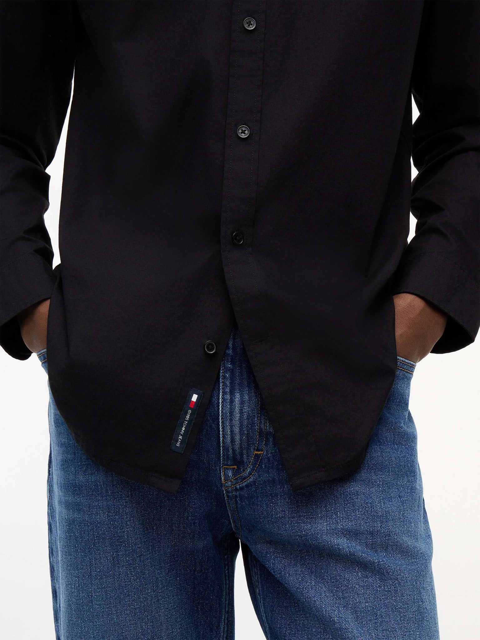 Ανδρικό πουκάμισο TJM REG POPLIN SHIRT DM0DM22026BDS | DM0DM22026BDS