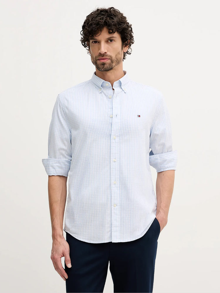 Ανδρικό πουκάμισο καρό FLEX POPLIN BIG GINGHAM RF SHIRT MW0MW417130MT | MW0MW417130MT
