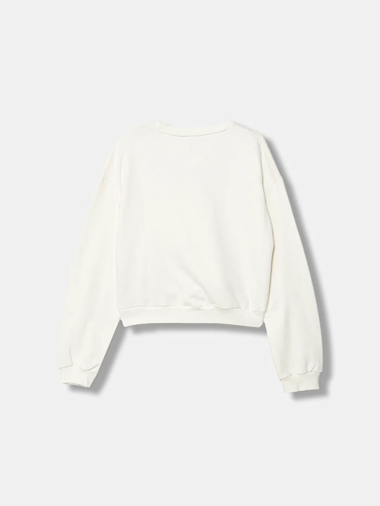 Εφηβική μπλούζα φούτερ με στρας J5BQ05KAV34G012 | J5BQ05KAV34G012