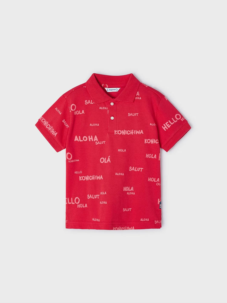 Παιδική μπλούζα polo σταμπωτή Better Cotton 24-03107-038 | 24-03107-038