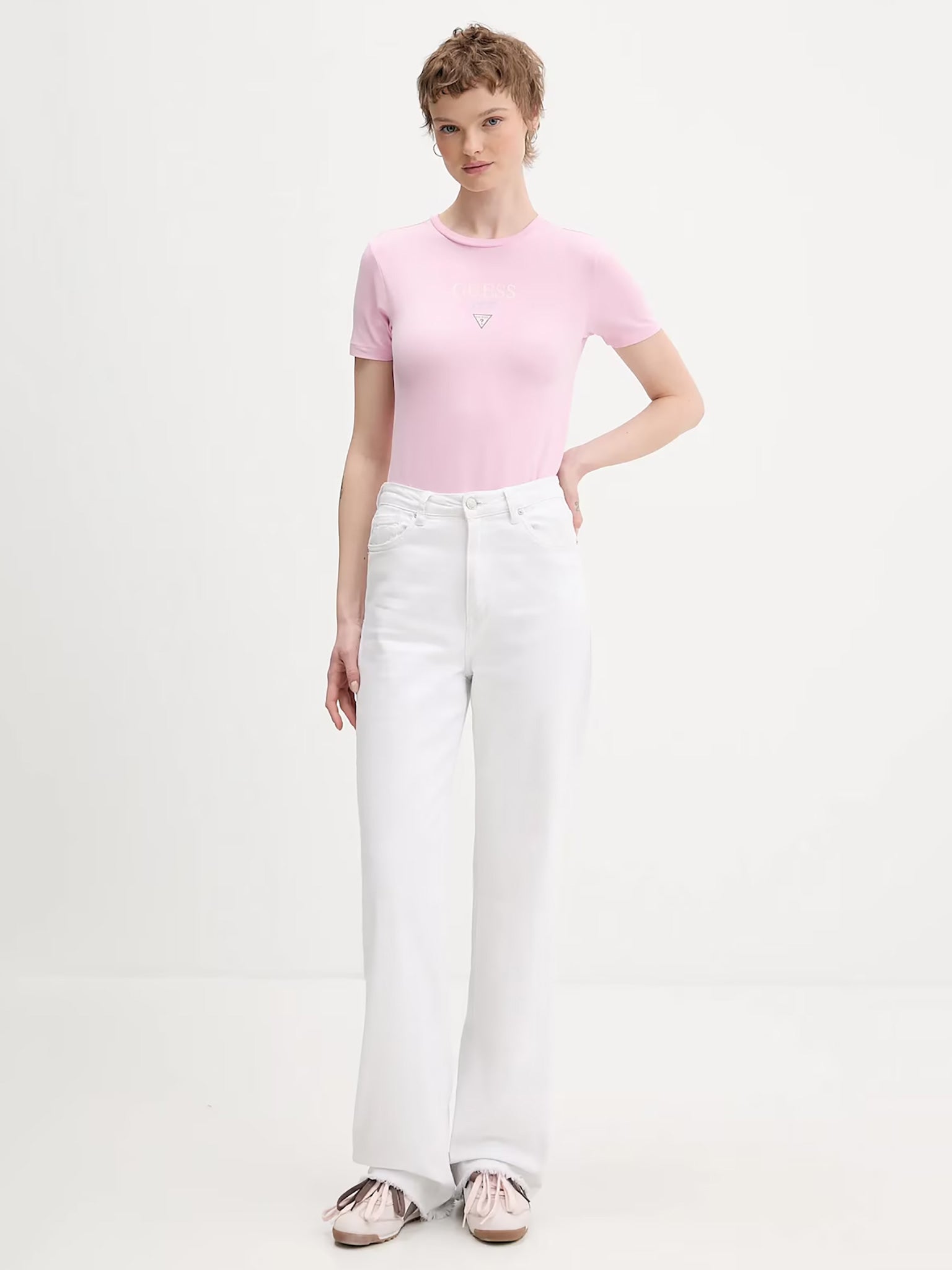 Γυναικείο t-shirt crop | W6RI15J1314G65F