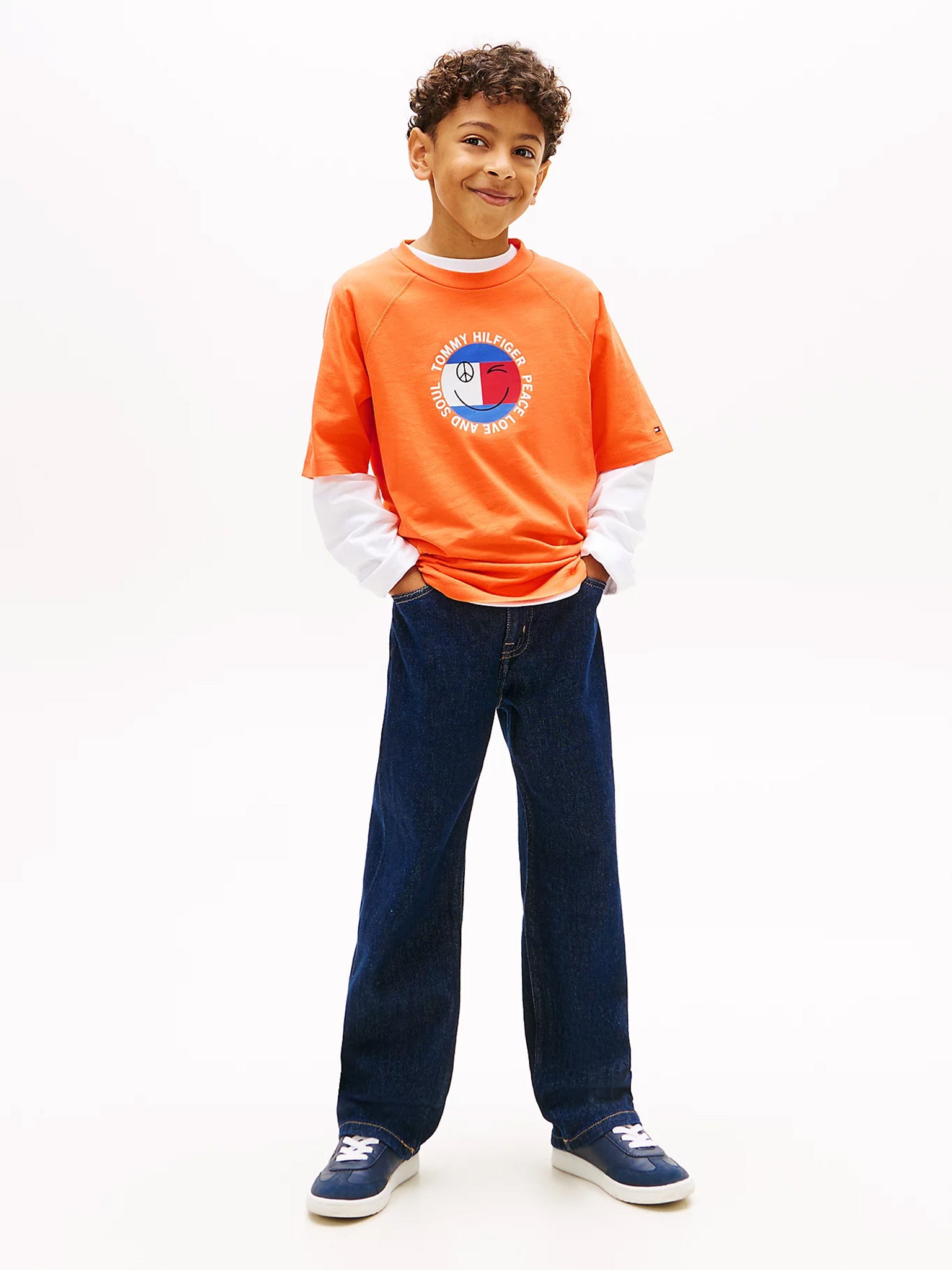 Παιδική μπλούζα μακό FUN FLAG GRAPHIC T-SHIRT KB0KB10269SD2 | KB0KB10269SD2