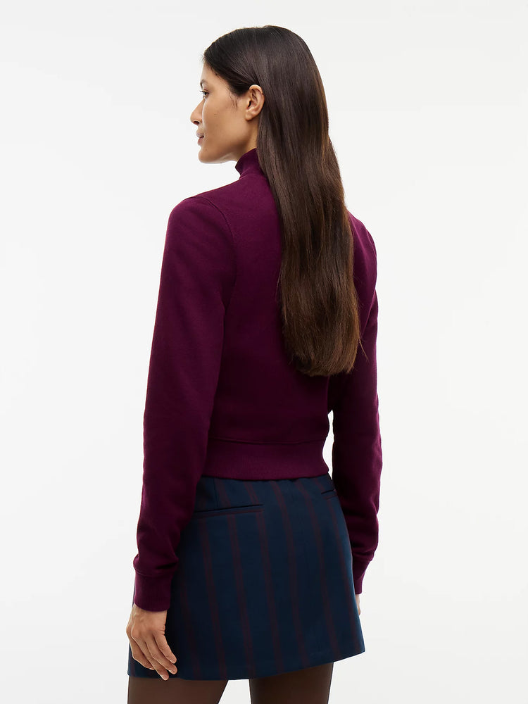 Γυναικεία ζακέτα φούτερ κοντή Funnel Neck Fitted Zip-Thru Sweatshirt DW0DW23535V11 | DW0DW23535V11