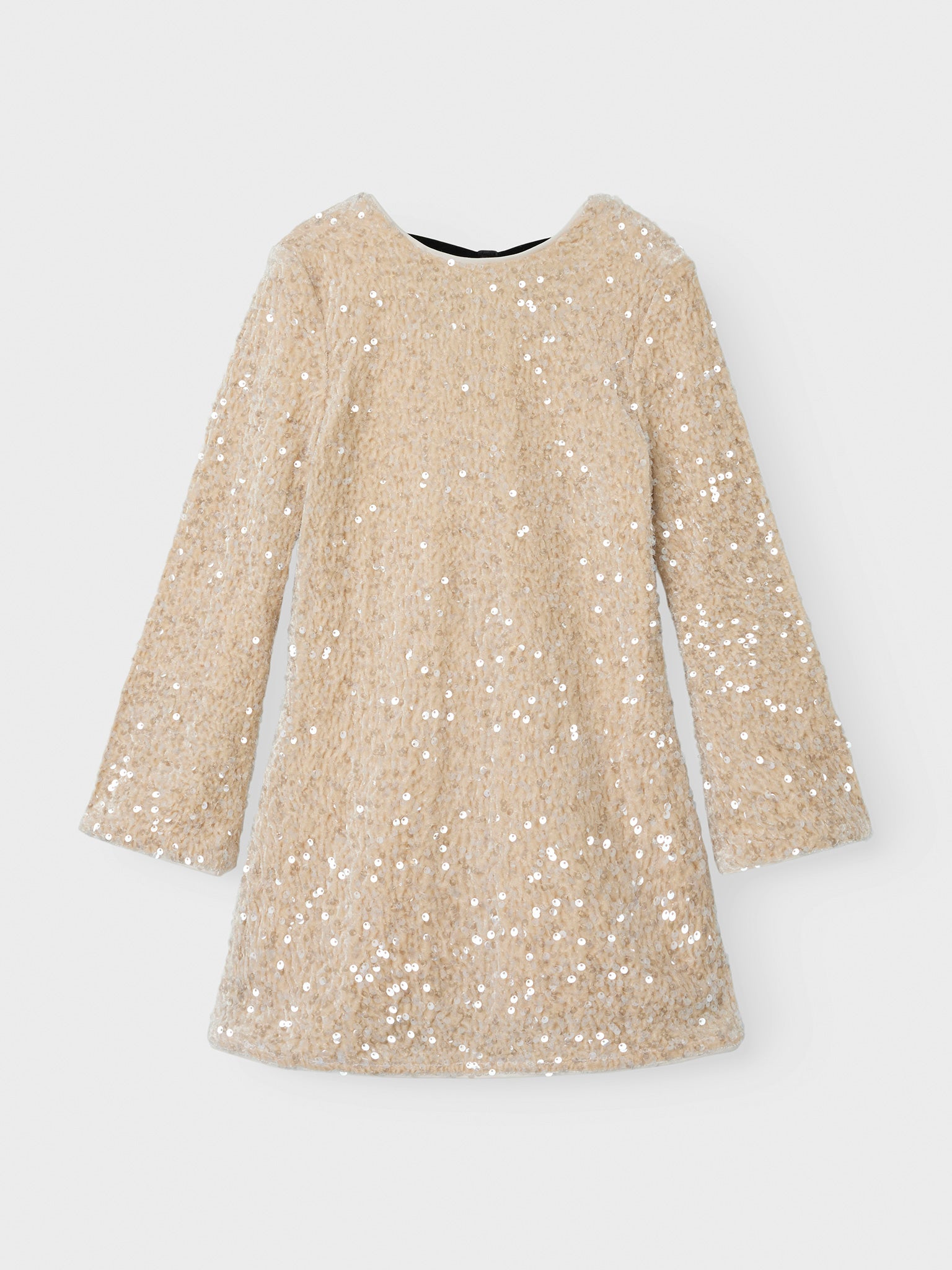 Εφηβικό φόρεμα με παγιέτα NKFRUSITTA LS DRESS 13238600 | 13238600