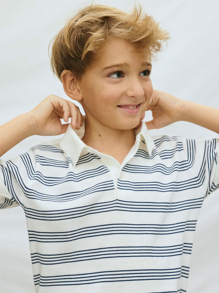 Εφηβική μπλούζα polo πλεκτό | 26-06162-046