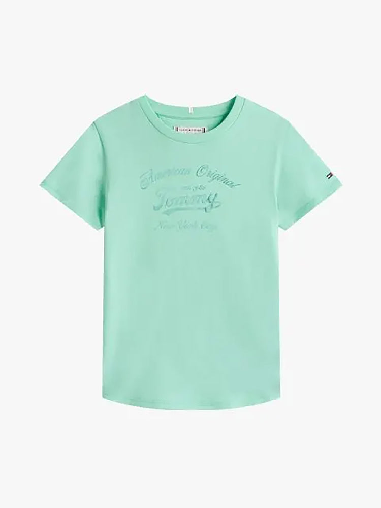 Παιδική μπλούζα μακό TOMMY SCRIPT TEE SS KG0KG08636L6Z | KG0KG08636L6Z