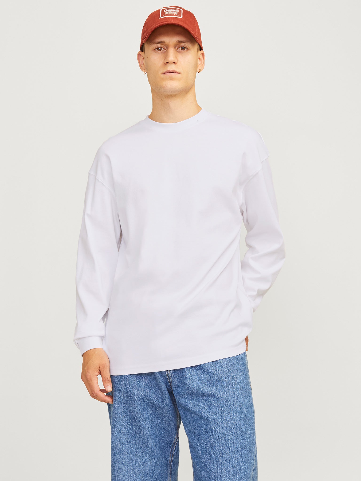 Ανδρική μπλούζα μακό JJEURBAN EDGE TEE LS O-NECK NOOS 12256422 | 12256422