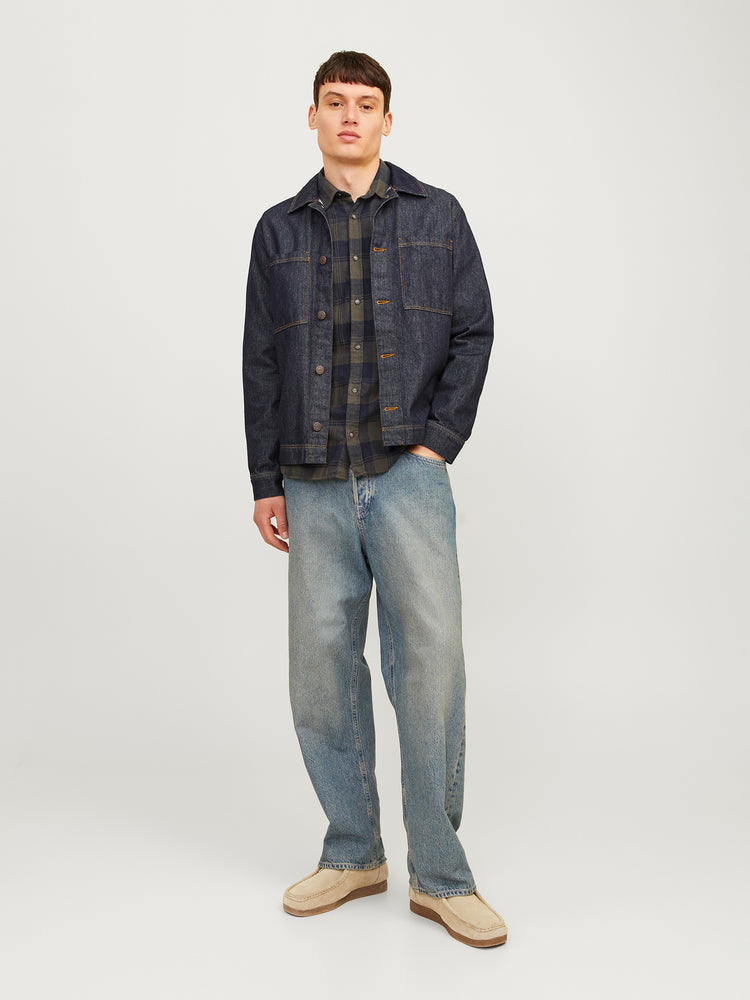 Ανδρικό πουκάμισο καρό JJJOSHUA FALL BUFFALO SHIRT LS 12258425 | 12258425