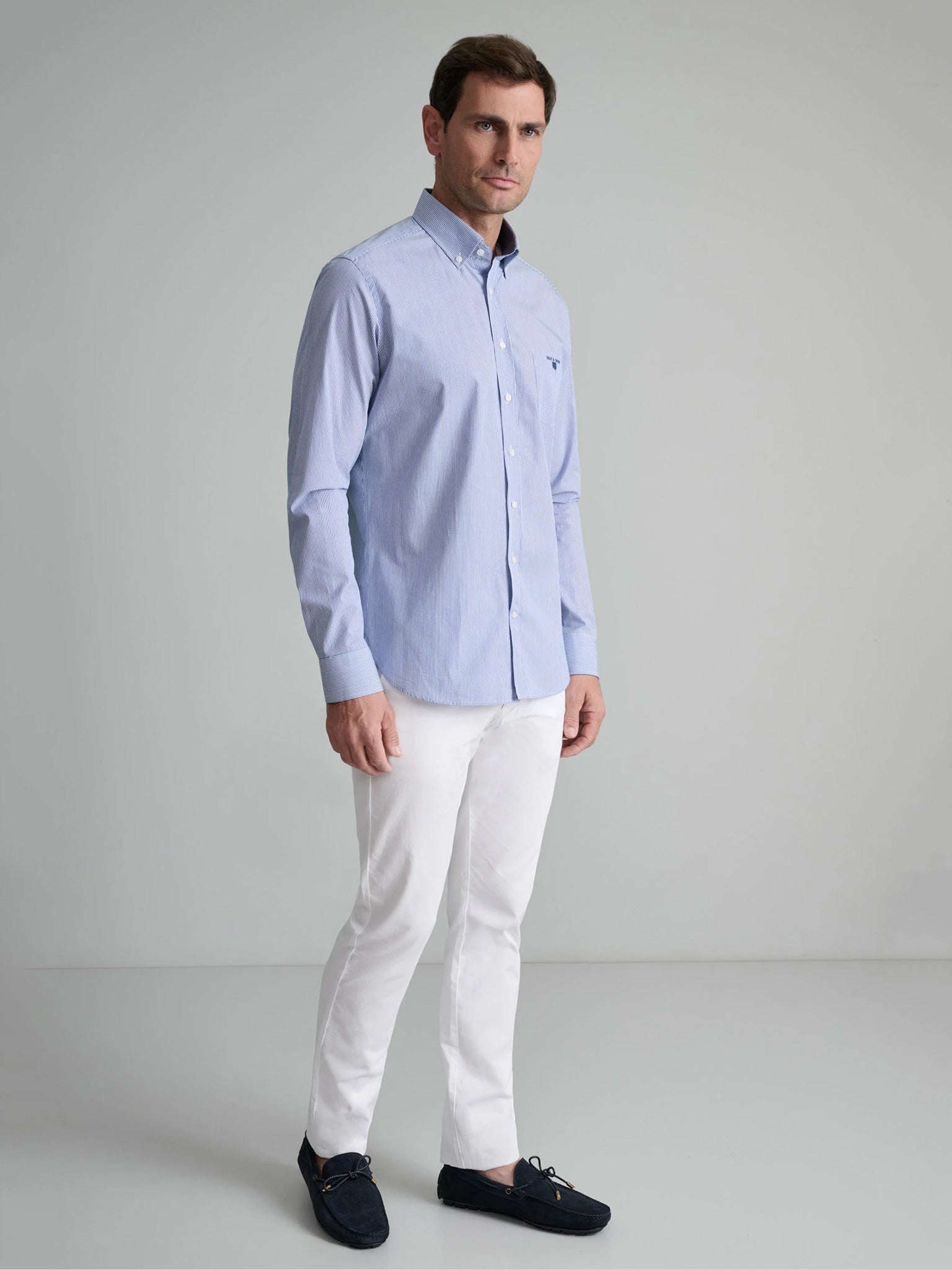 Ανδρικό πουκάμισο medium blue/white 24NG.BX177/1B.2 | 24NG.BX177/1B.2