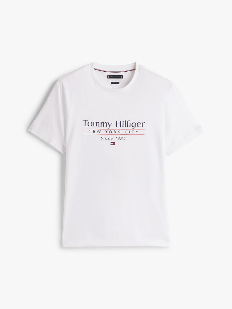 Ανδρικό t-shirt HILFIGER CENTER STACK TEE MW0MW38621YBR | MW0MW38621YBR