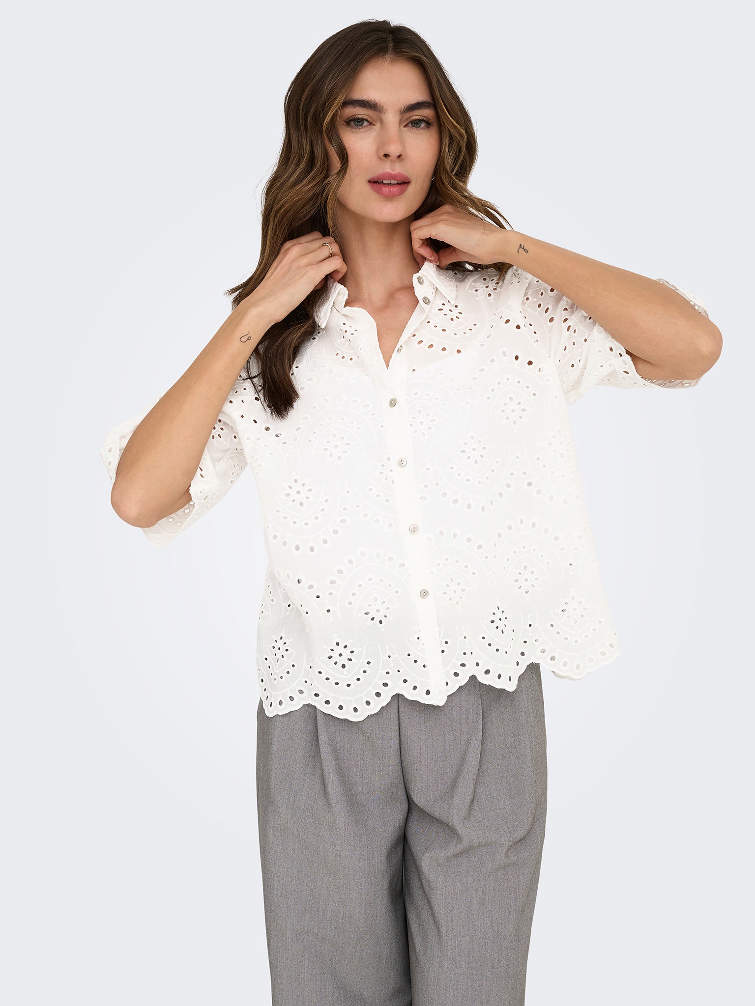 Γυναικείο πουκάμισο κιπούρ ONLVALAIS S/S SHIRT WVN NOOS 15351106 | 15351106