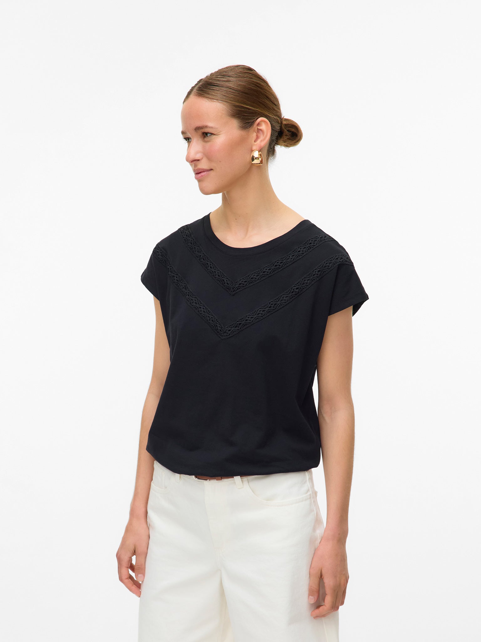 Γυναικεία μπλούζα κέντημα VMPANNA AVA SS TOP JRS 10329678 | 10329678