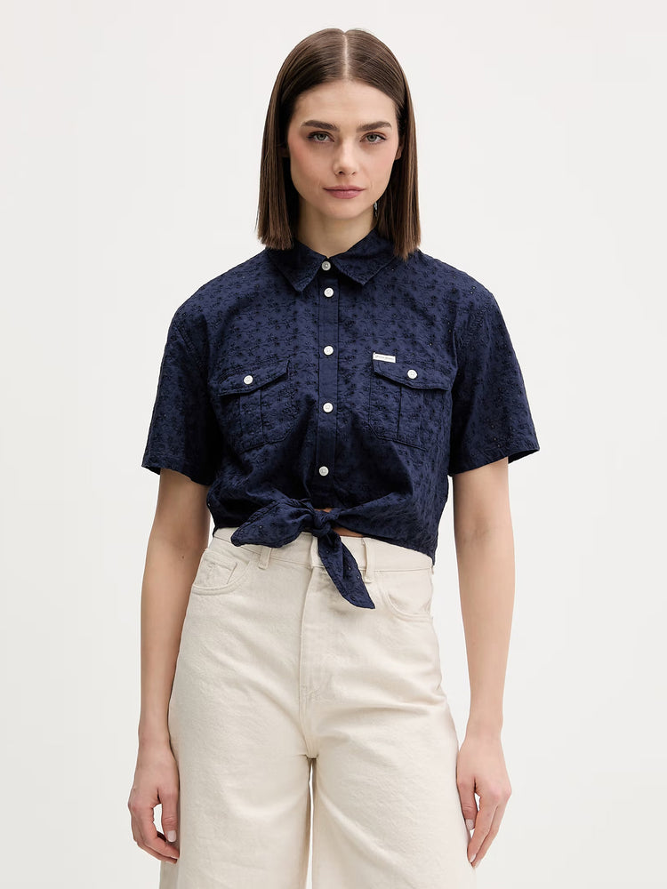 Γυναικείο πουκάμισο με κέντημα W6GHA3WO331A71W | W6GHA3WO331A71W