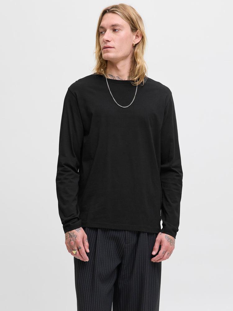 Ανδρική μπλούζα JJEORGANIC BASIC TEE LS O-NECK NOOS 12279538 | 12279538