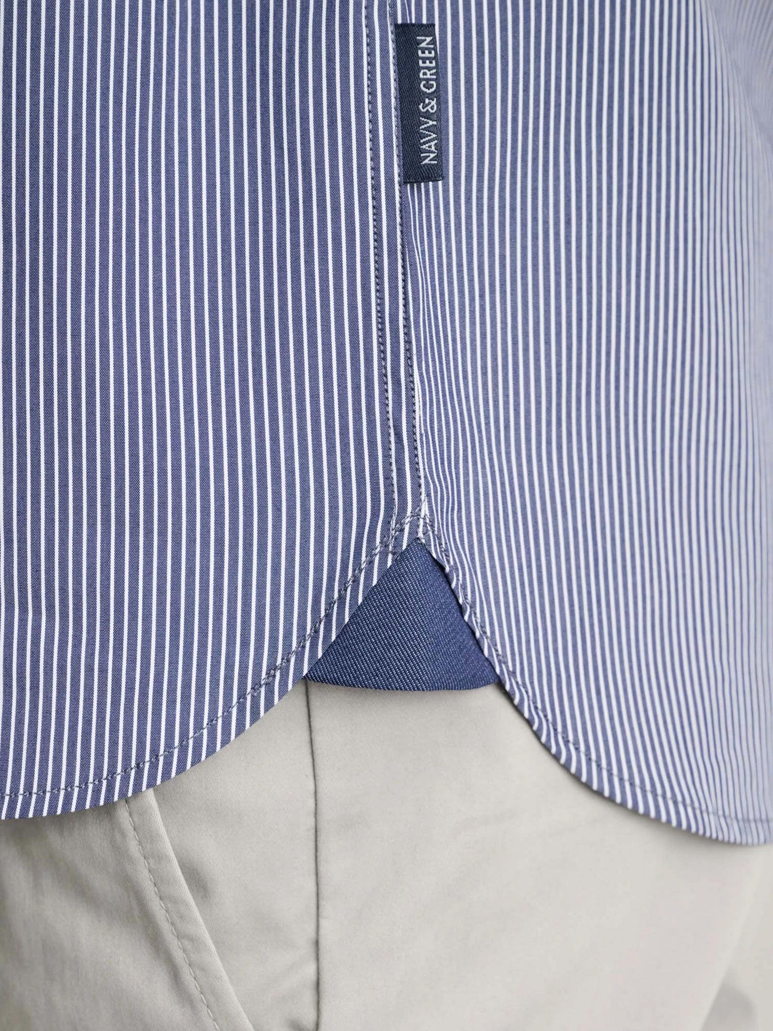 Ανδρικό πουκάμισο dark blue/white 24NG.CA260/1B | 24NG.CA260/1B