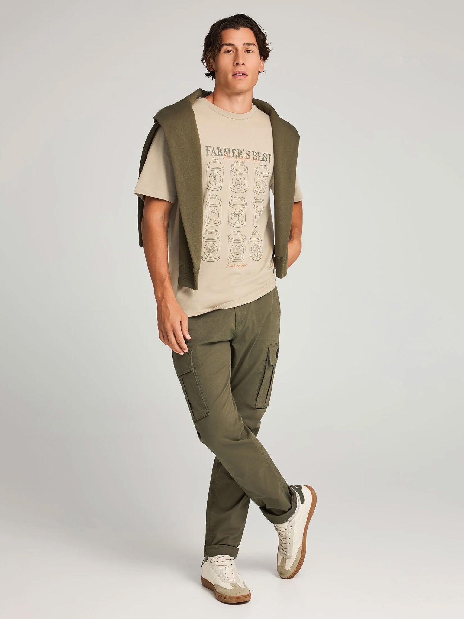 Ανδρικό παντελόνι cargo FBM012-002-02 | FBM012-002-02