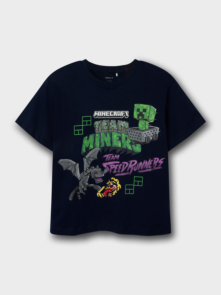 Εφηβική μπλούζα NKMJAHI MINECRAFT NREG SS TOP NOOS BFU 13245036 | 13245036
