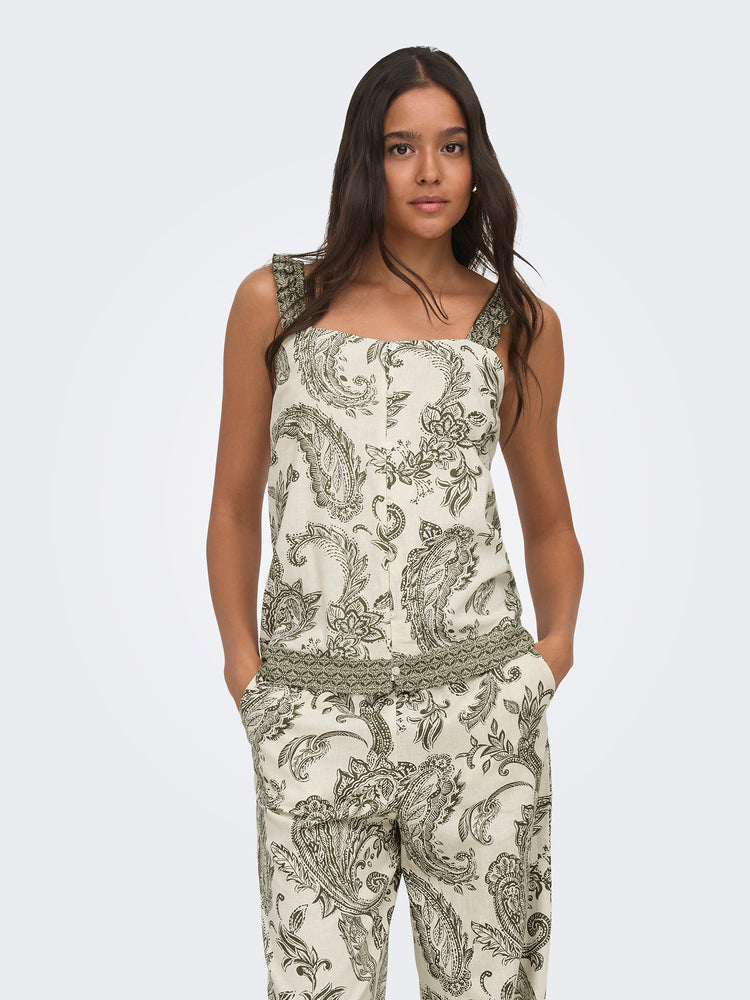 Γυναικεία μπλούζα εμπριμέ ONLLIANA LEYA S/L PAISLEY TOP 15373652 | 15373652
