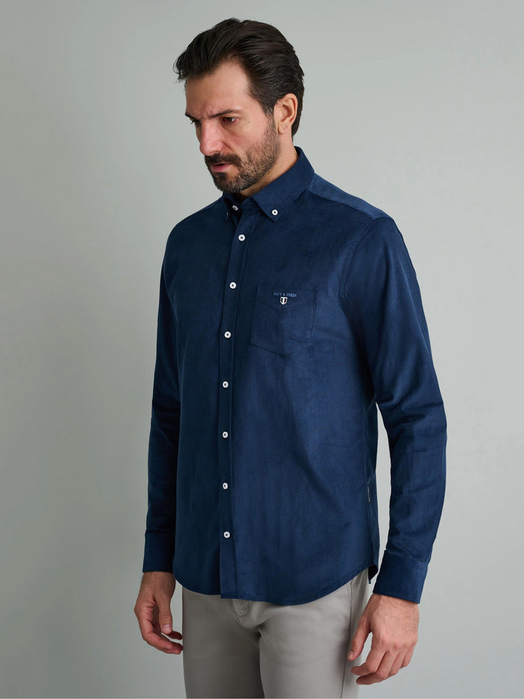 Ανδρικό πουκάμισο κοτλέ 24NG.BX189/1B | 24NG.BX189/1B