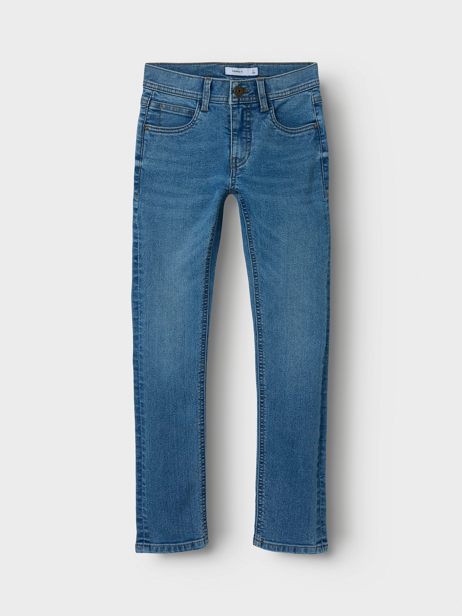 Εφηβικό παντελόνι τζιν medium blue NKMSILAS SLIM JEANS 8808-DT TB 13244336 | 13244336