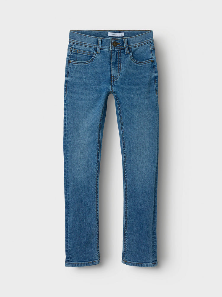 Εφηβικό παντελόνι τζιν medium blue NKMSILAS SLIM JEANS 8808-DT TB 13244336 | 13244336