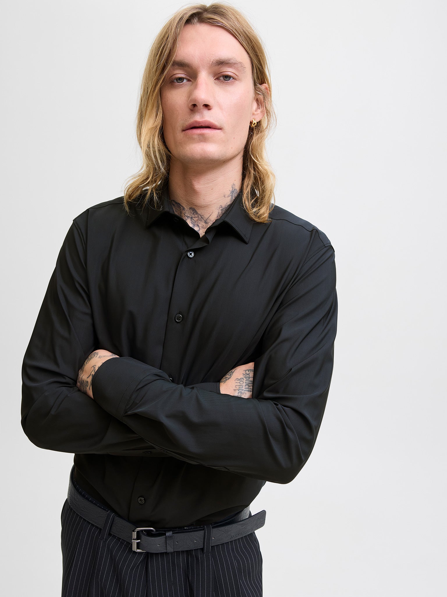 Ανδρικό πουκάμισο JPRBLAACTIVE STRETCH LS SHIRT 12282199 | 12282199